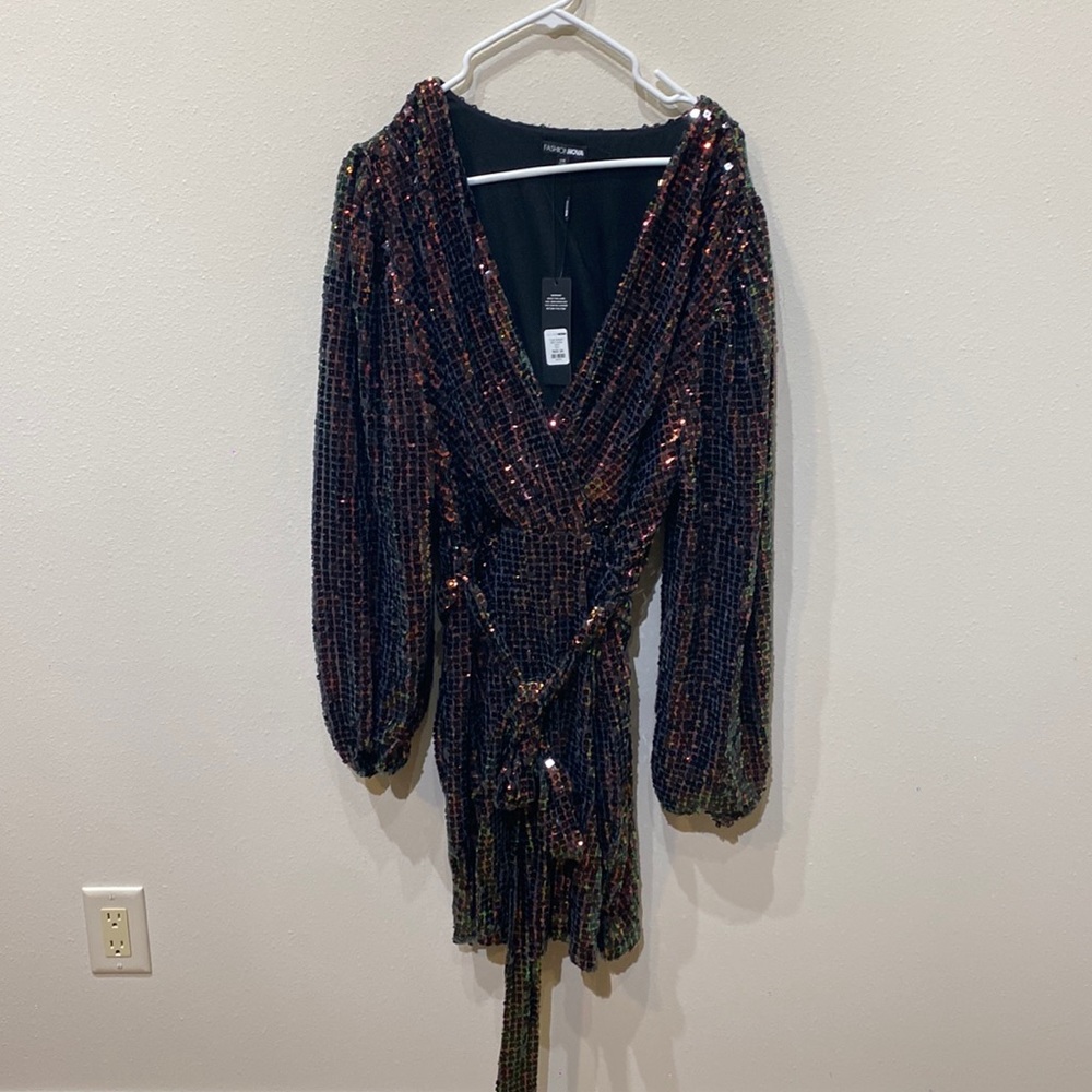 Fashion Nova Yves Sequin Mini Dress